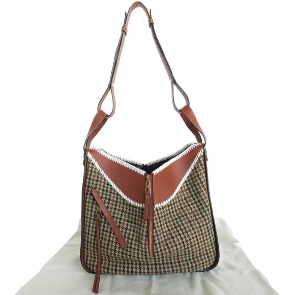 LOEWE Brown Leather Hammock Shoulder Bag - Picture 1 of 5